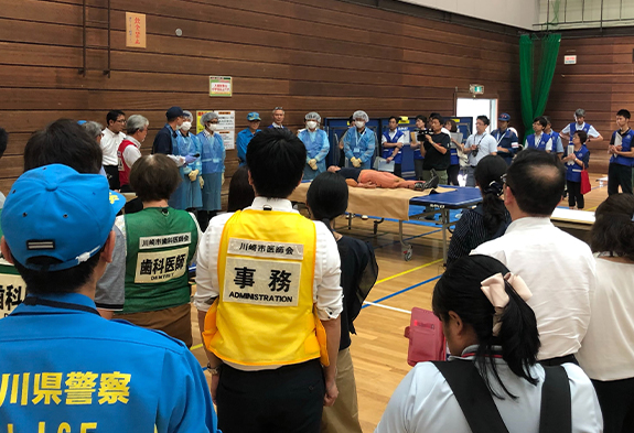 川崎市の総合防災訓練に参加致しました。